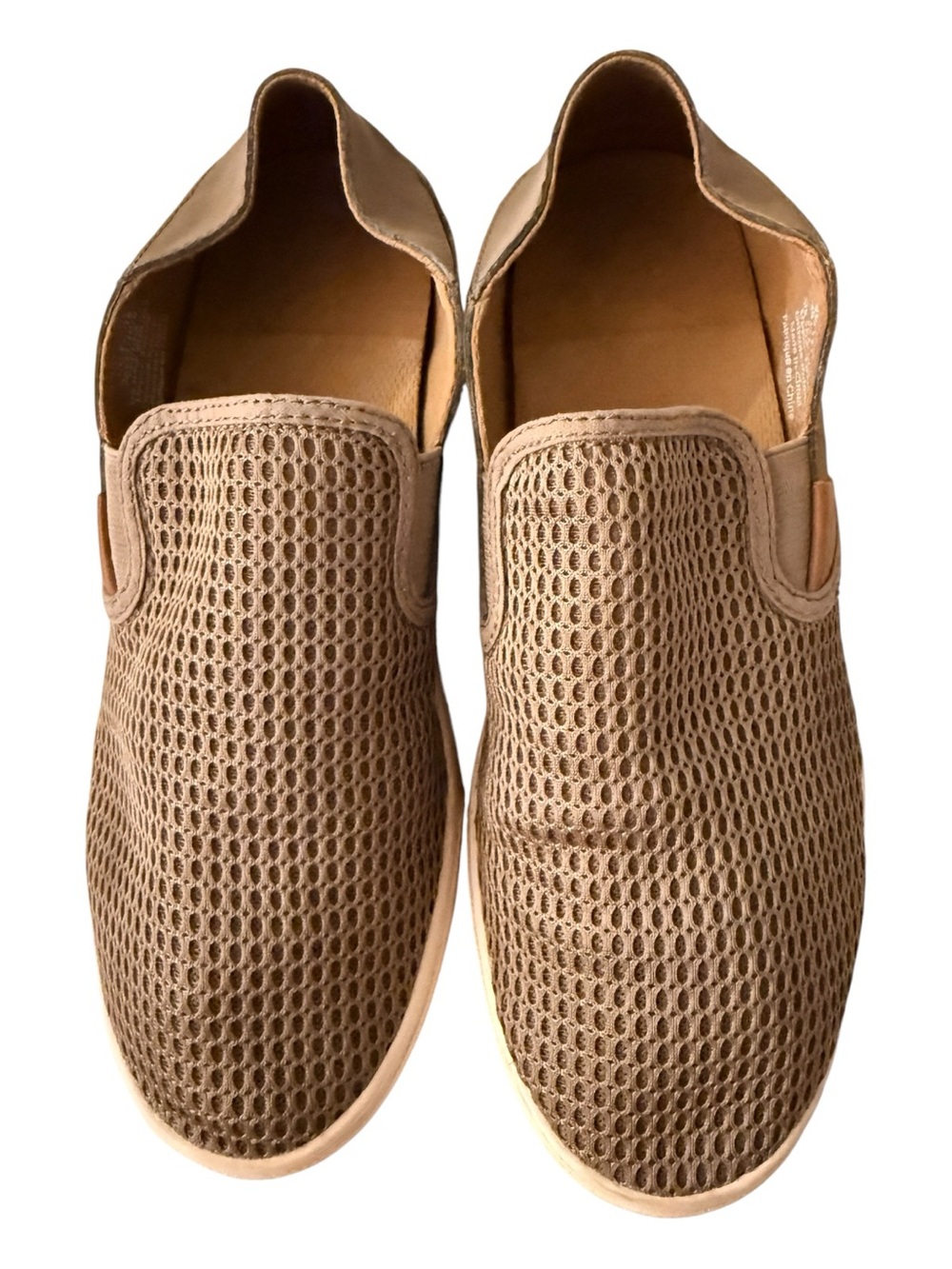 Olukai Slip-On Mesh Casual Shoes - Taupe casual daily wear activewear preppy 9.5